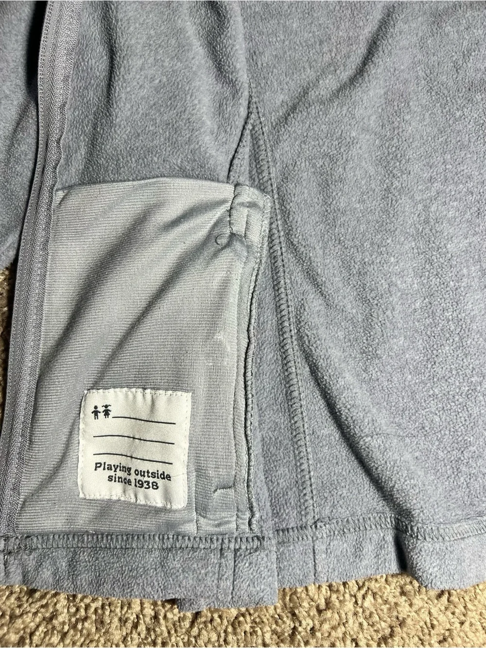Columbia Kid’s Unisex Fleece Zip Up Sweater Size XS Gray